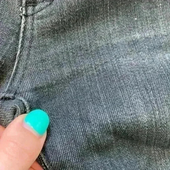 AG adriano goldschmied ripped black the Stevie slim straight jeans in size 25 - Picture 3 of 9